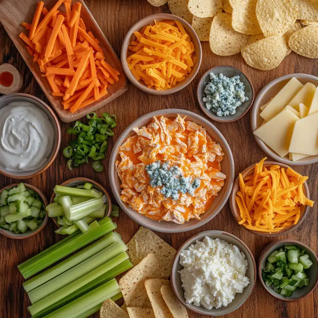 Ultimate Buffalo Chicken Dip: A Delicious Easy Recipe 2 ULTIMATE BUFFALO CHICKEN DIP centered hero view, clean and uncluttered