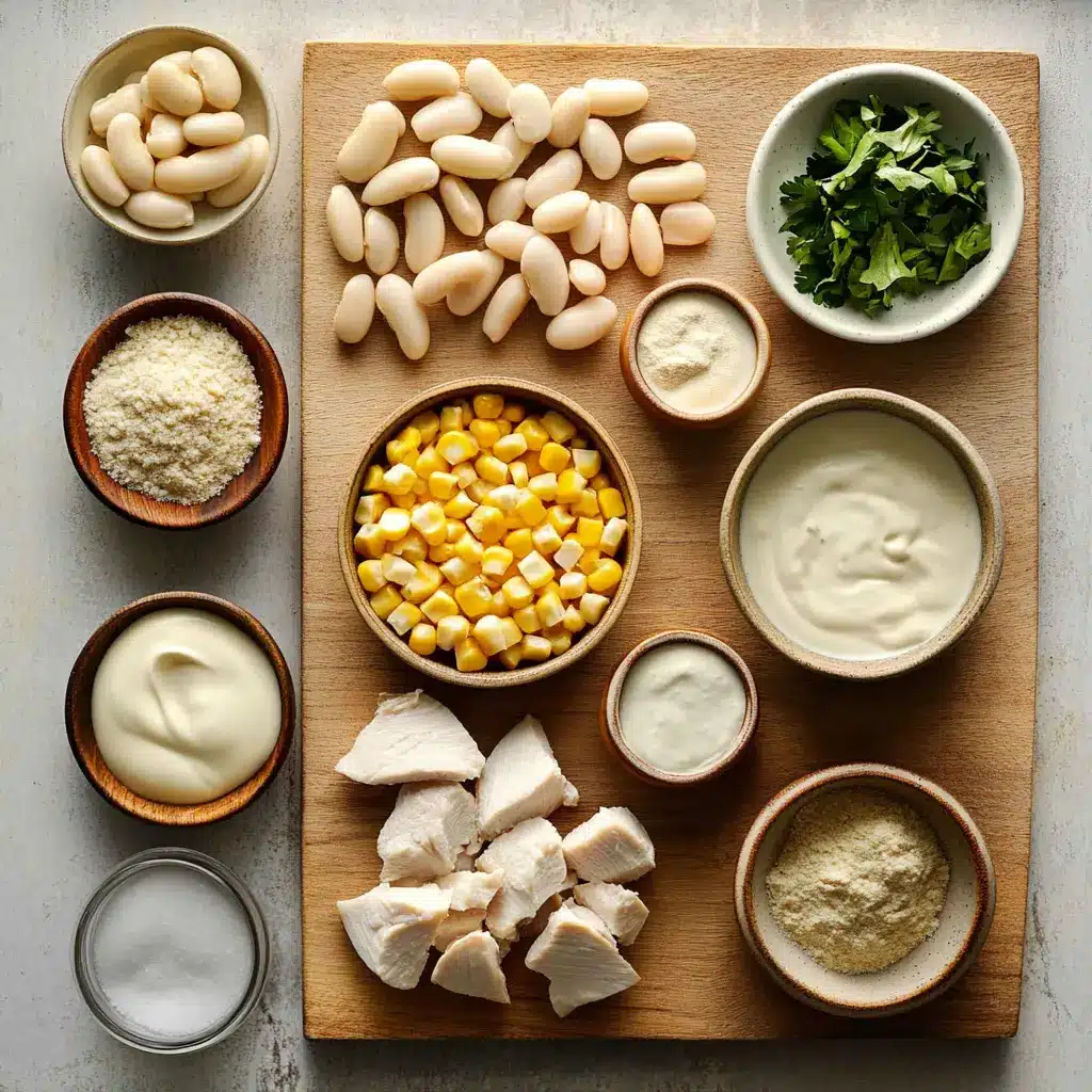 WHITE CHICKEN CHILI centered hero view, clean and uncluttered