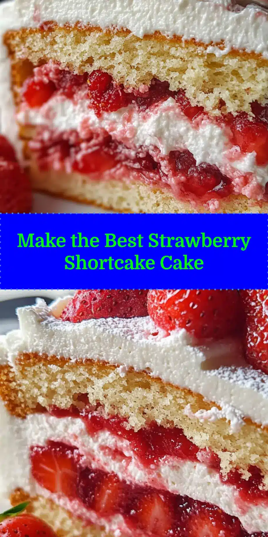 STRAWBERRY SHORTCAKE CAKE centered hero view, clean and uncluttered_pin