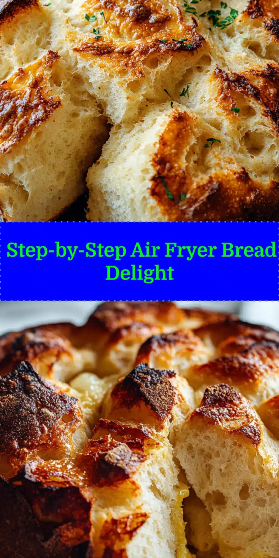 Air Fryer Bread Guide: Simple Cozy Baking Tips 4 Vibrant image of Air Fryer Bread, golden and rustic, perfect for a Pinterest recipe pin