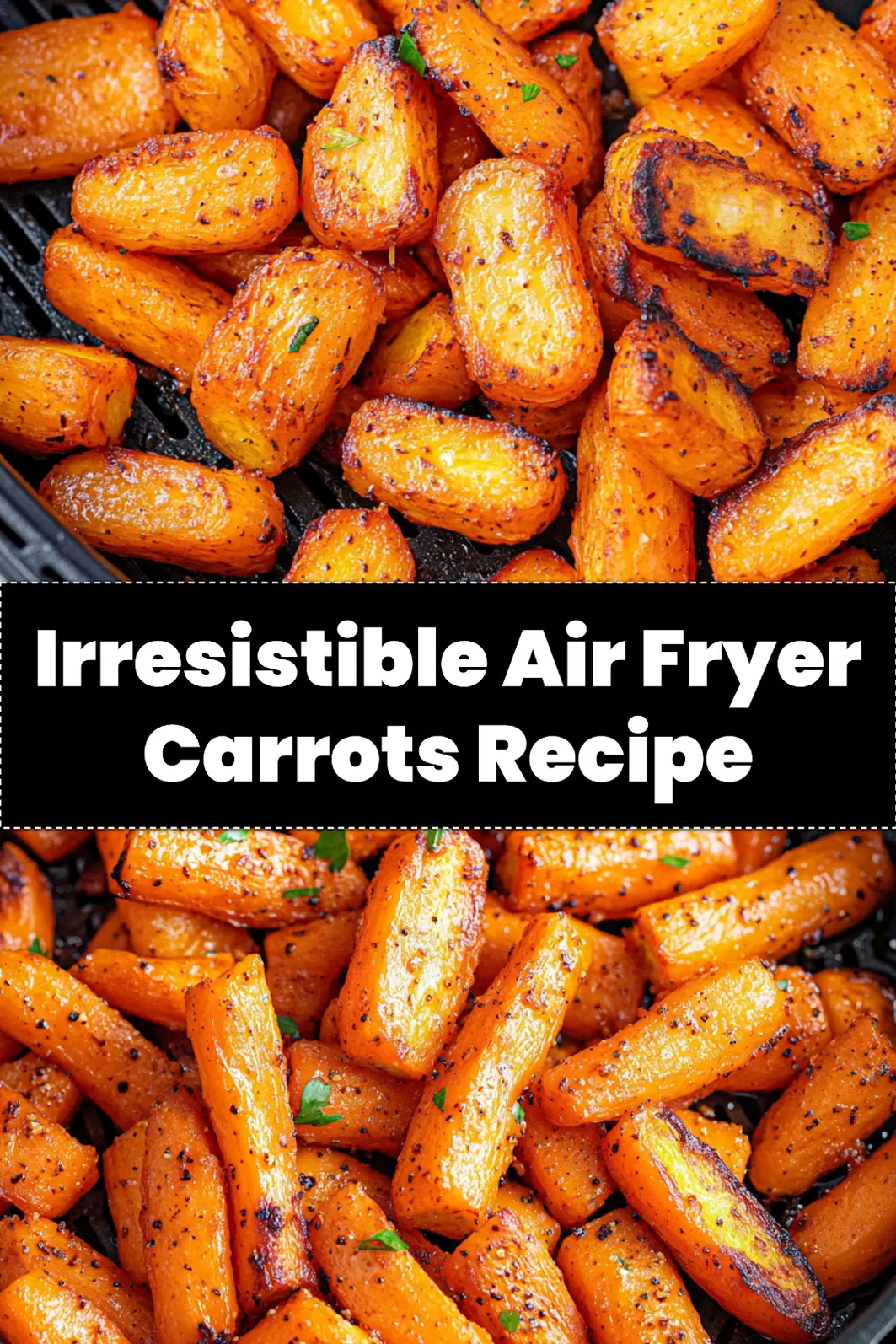 Enjoy Delicious Air Fryer Carrots Today 4 Delicious honey garlic Air Fryer Carrots in a bowl, perfect for sharing.