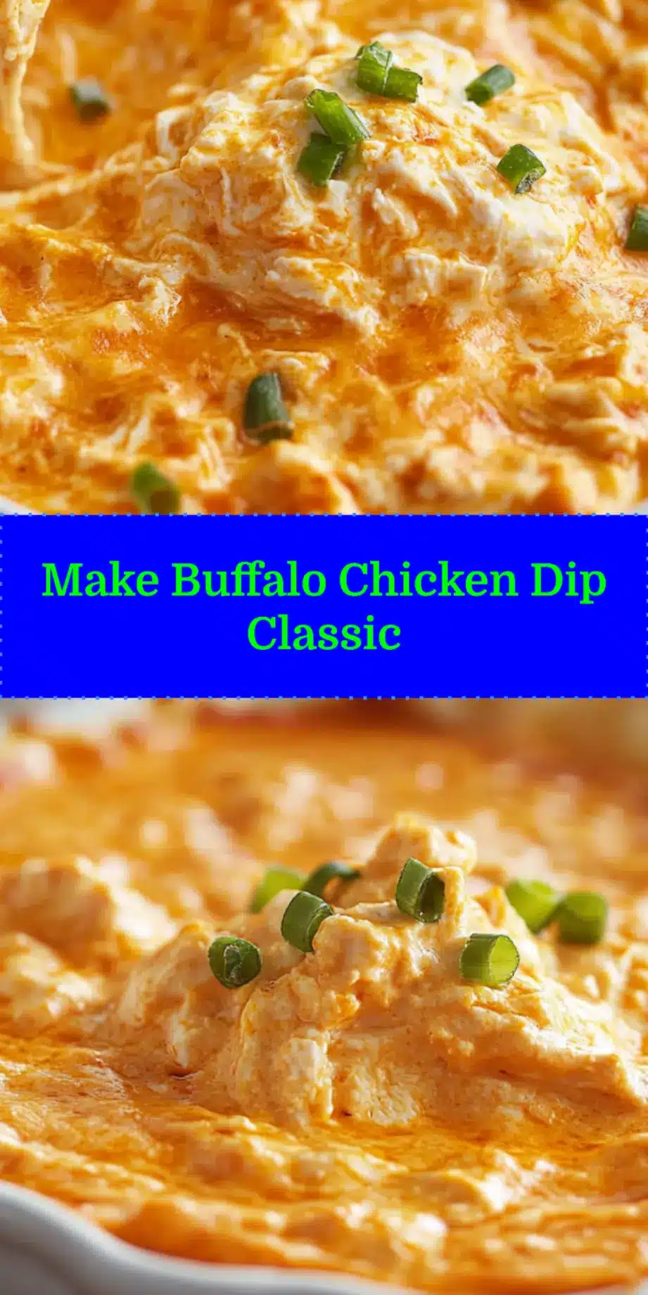 BUFFALO CHICKEN DIP CLASSIC centered hero view, clean and uncluttered_pin