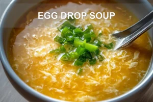 EGG DROP SOUP centered hero view, clean and uncluttered