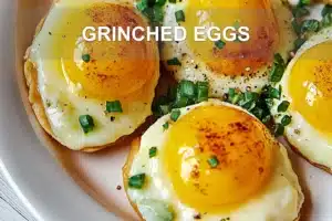 GRINCHED EGGS centered hero view, clean and uncluttered