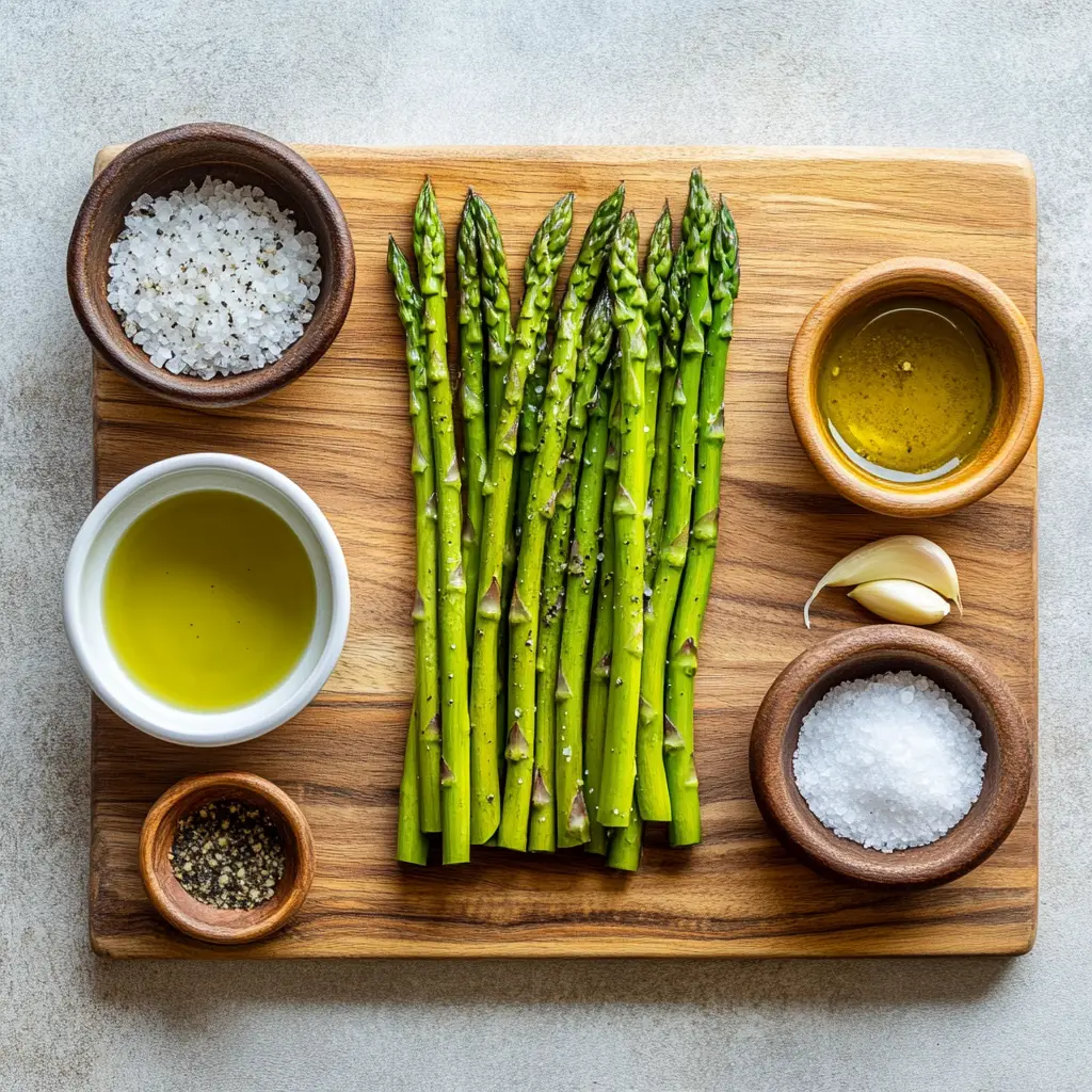 AIR FRYER ASPARAGUS centered hero view, clean and uncluttered