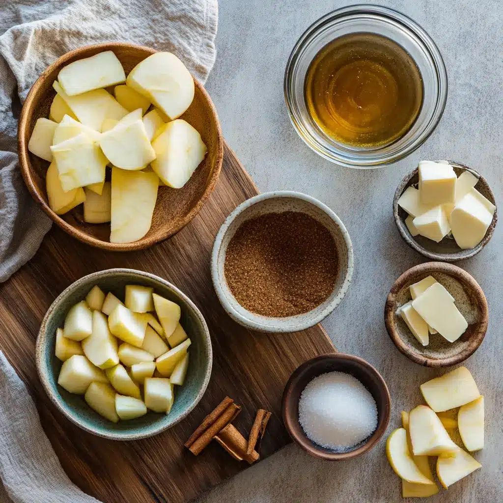 Perfectly cooked Air Fryer Cinnamon Apples, golden brown and glistening