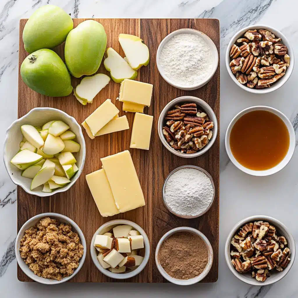 CARAMEL APPLE CHEESECAKE BARS centered hero view, clean and uncluttered
