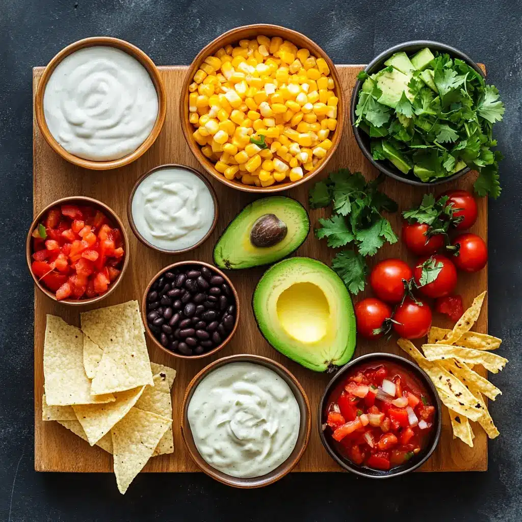 CREAMY CHICKEN TORTILLA SOUP centered hero view, clean and uncluttered