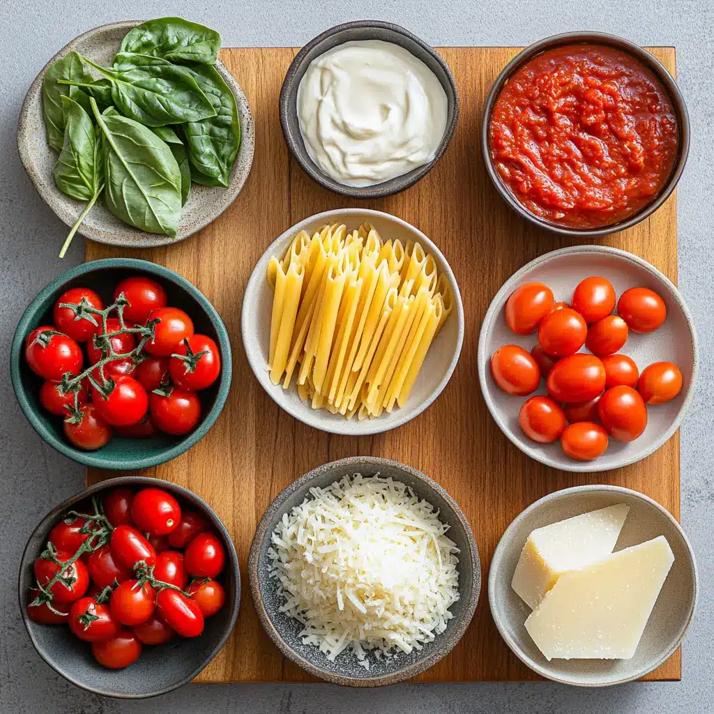 Creamy Tomato Pasta: a vibrant hero view, clean and uncluttered