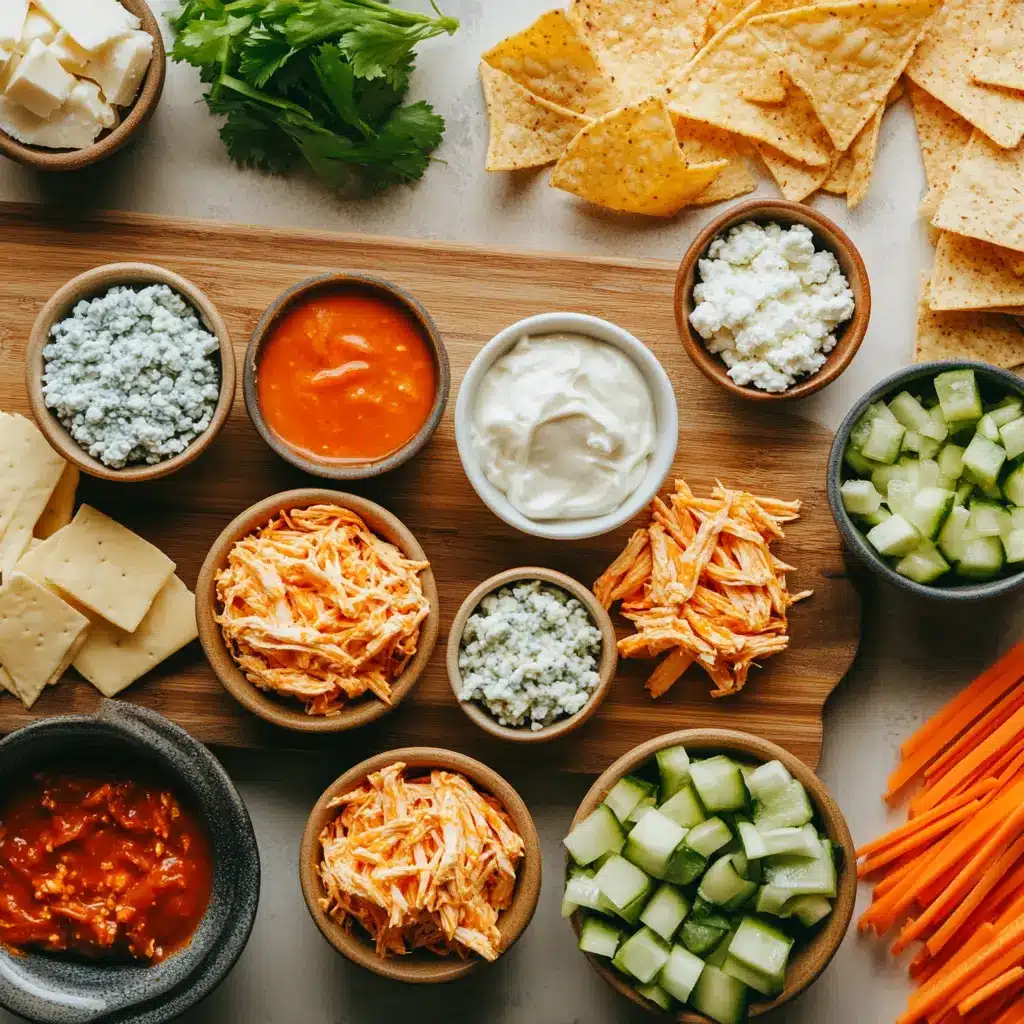 Crockpot Buffalo Chicken Dip Easy and Irresistible 2 CROCKPOT BUFFALO CHICKEN DIP centered hero view, clean and uncluttered