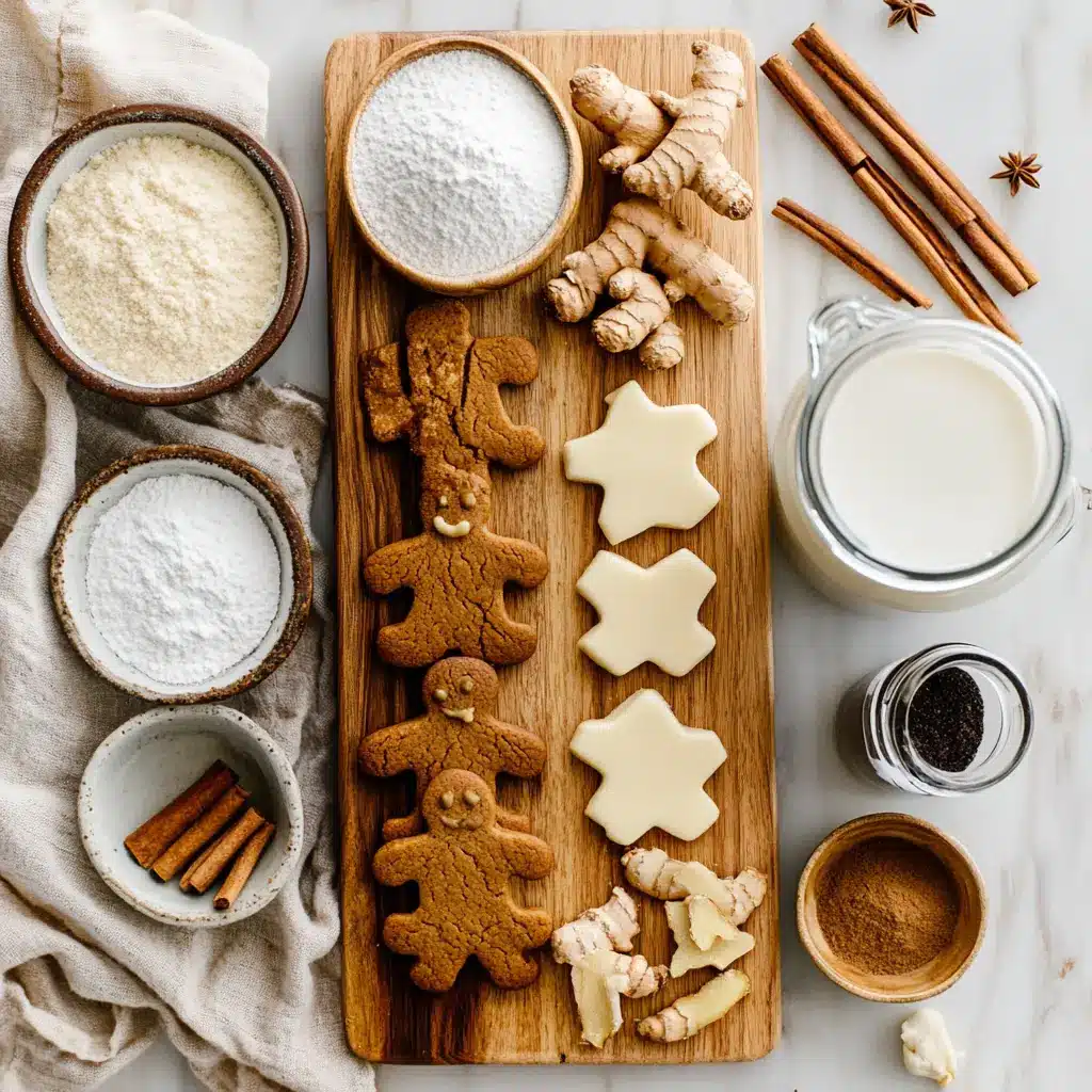 GINGERBREAD MAN COOKIES RECIPE centered hero view, clean and uncluttered