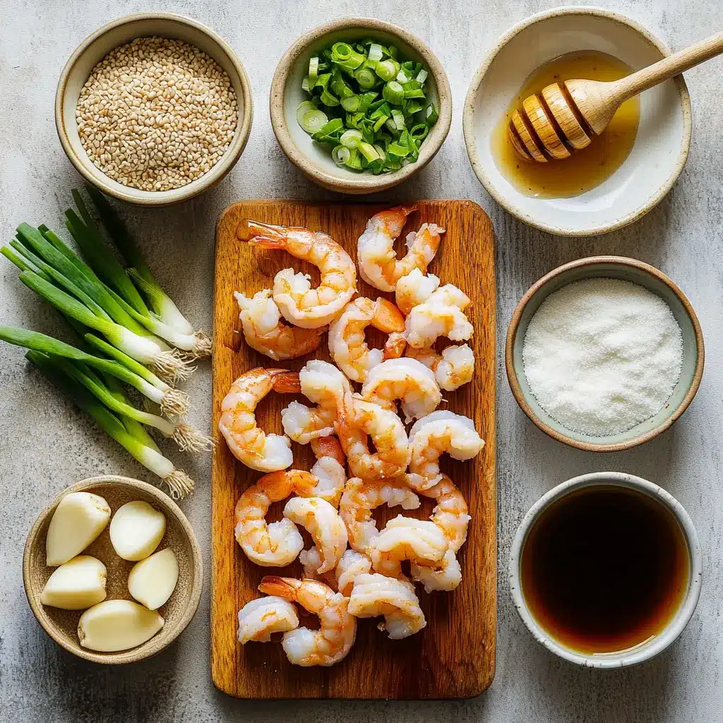 High-Protein Honey Garlic Shrimp: Quick Easy Recipe 2 HIGH PROTEIN HONEY GARLIC SHRIMP centered hero view, clean and uncluttered