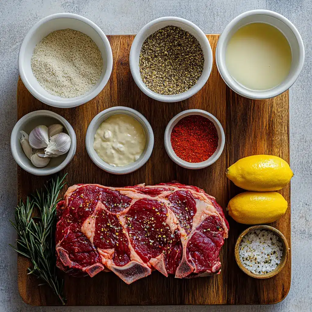 Deliciously roasted Ribeye Roast with a golden crust, ready for carving.