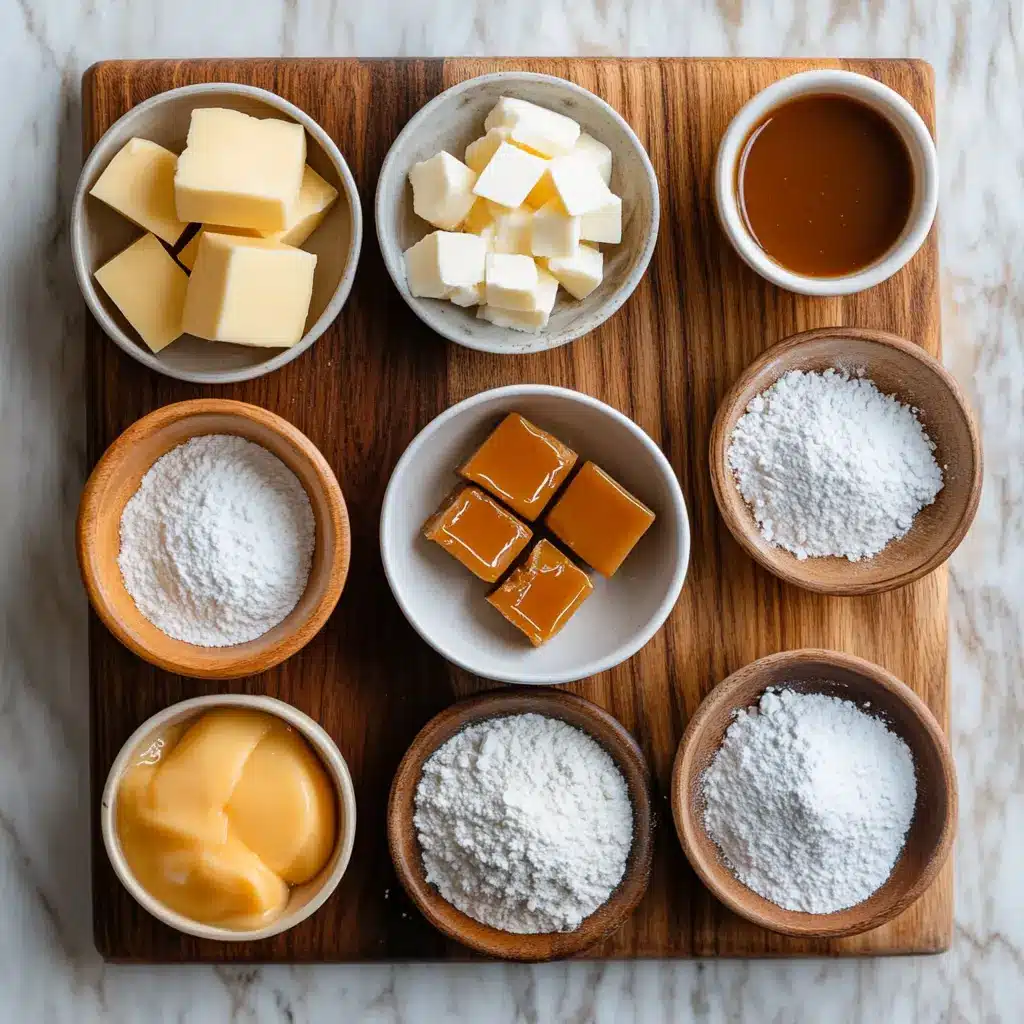 Close-up shot of several freshly baked Salted Caramel Cheesecake Cookies with a visible cheesecake swirl and caramel drizzle, garnished with flaky sea salt.