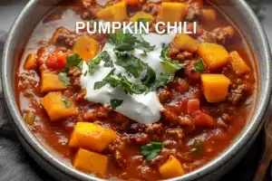 PUMPKIN CHILI centered hero view, clean and uncluttered
