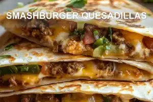 SMASHBURGER QUESADILLAS centered hero view, clean and uncluttered