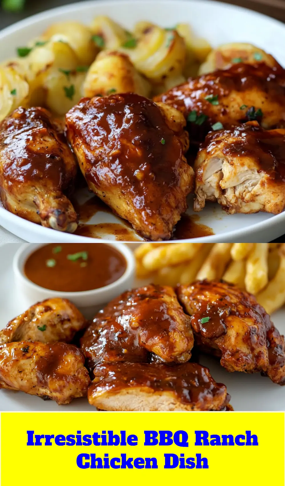 BBQ RANCH CHICKEN centered hero view, clean and uncluttered_pin