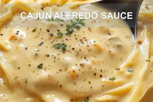 CAJUN ALFREDO SAUCE centered hero view, clean and uncluttered