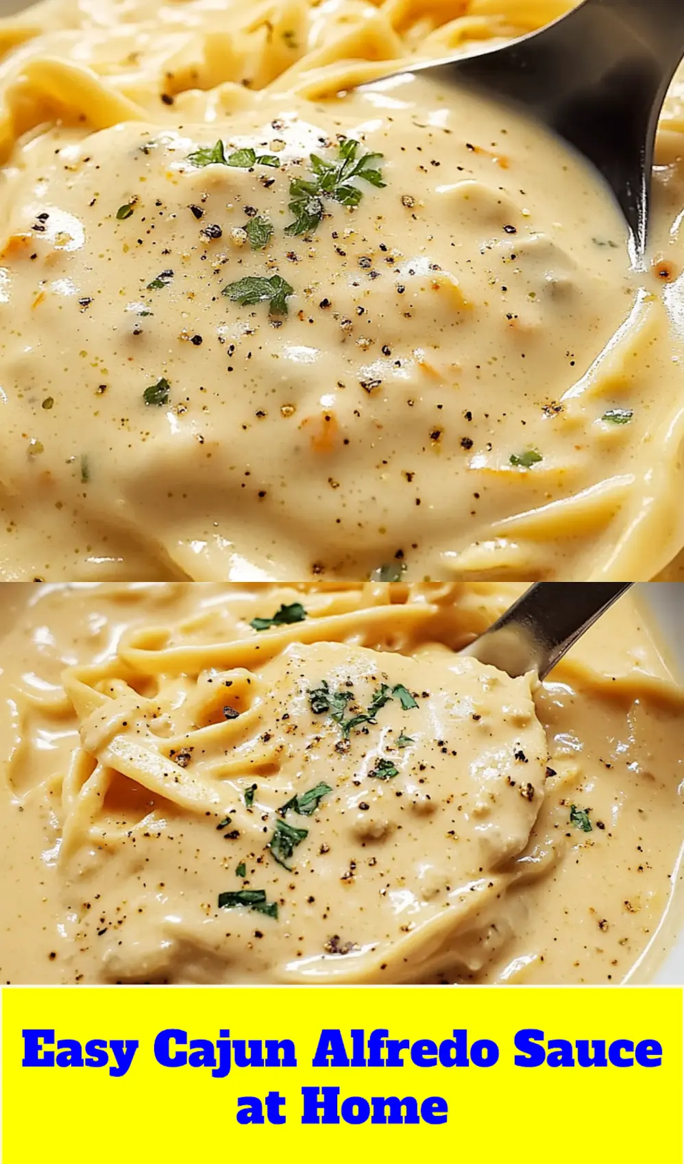 CAJUN ALFREDO SAUCE centered hero view, clean and uncluttered_pin