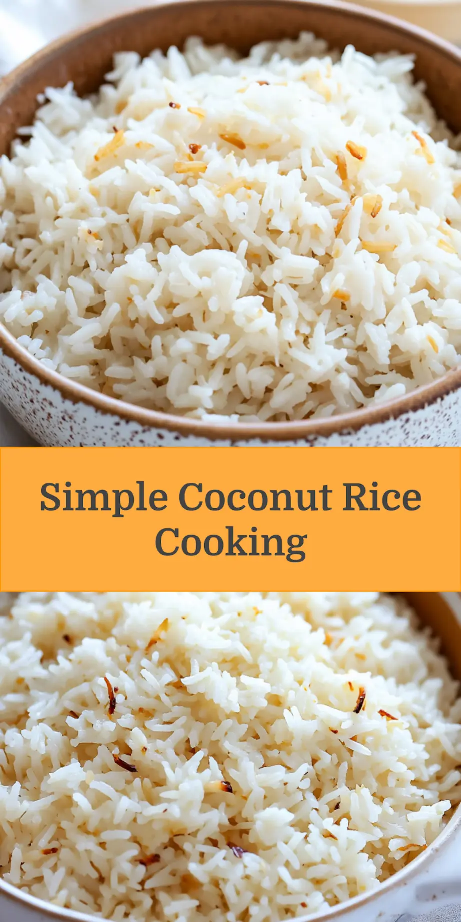 Coconut Rice Instant Pot or Stove Top Simple and Irresistible 4 Freshly cooked coconut rice served from Instant Pot or stove top, fluffy and creamy