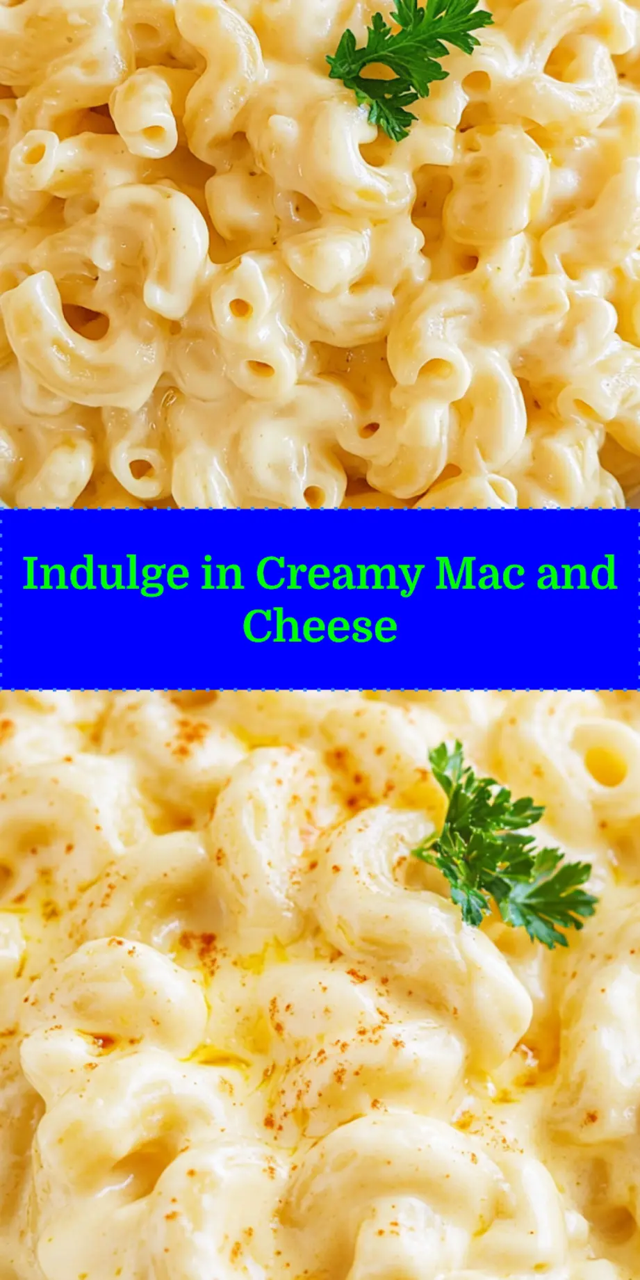 CREAMY MAC AND CHEESE, ready for pinning.