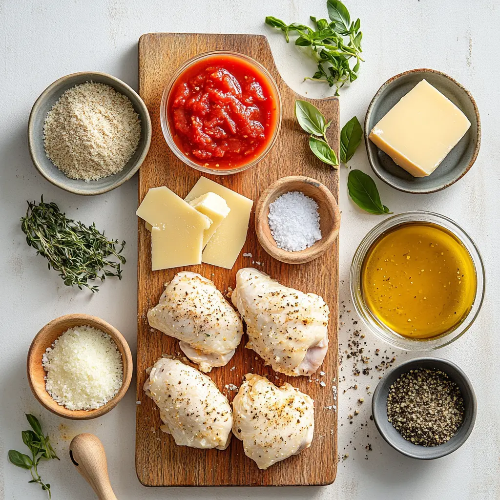 Delicious Air Fryer Chicken Parmesan ingredients