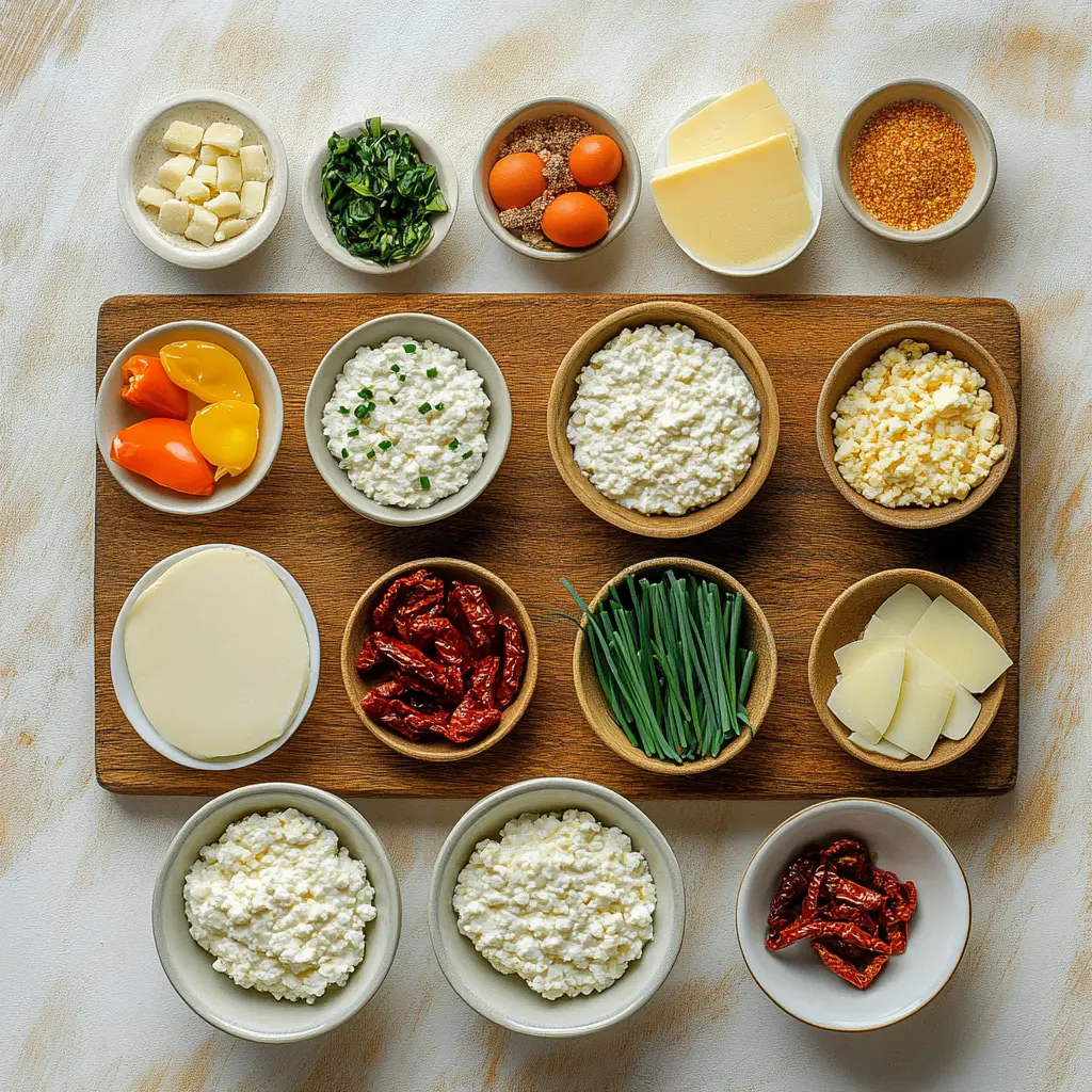 Baked Cottage Cheese Eggs - centered hero view, clean and uncluttered