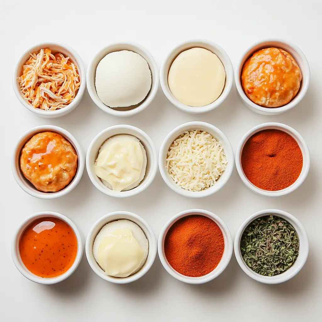 BUFFALO CHICKEN SLIDERS centered hero view, clean and uncluttered