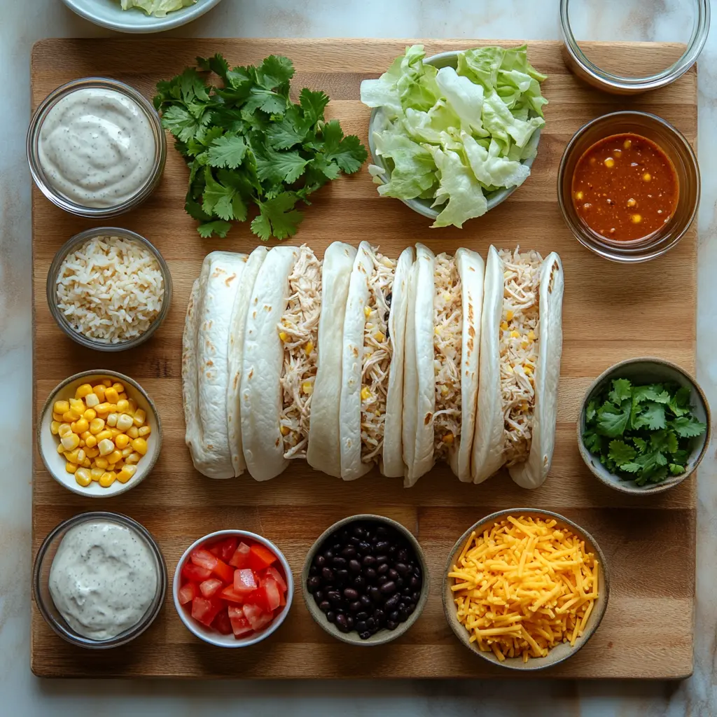 CHIPOTLE RANCH GRILLED CHICKEN BURRITO centered hero view, clean and uncluttered