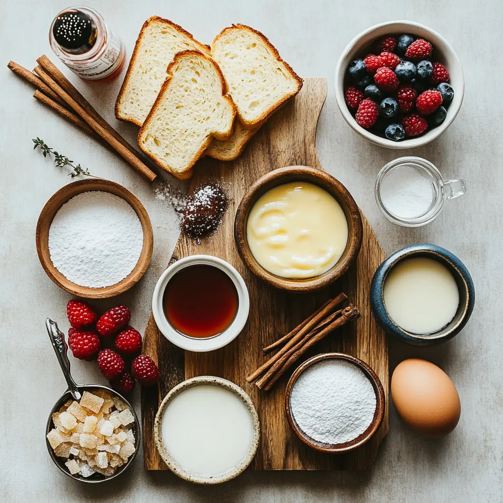 CREME BRULEE FRENCH TOAST centered hero view, clean and uncluttered