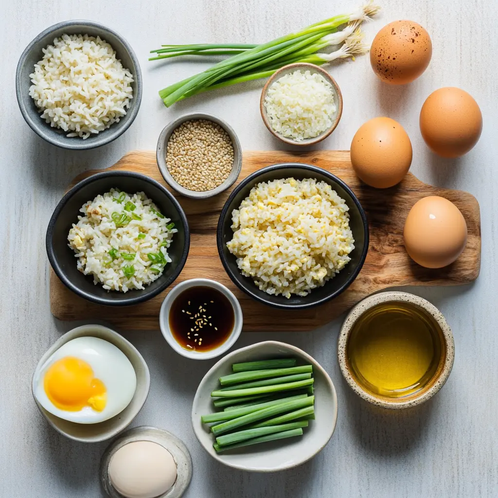 EGG FRIED RICE centered hero view, clean and uncluttered