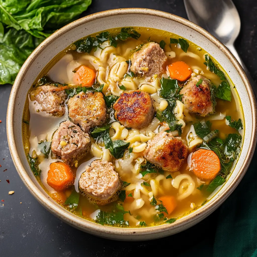 Italian Wedding Soup centered hero view, clean and uncluttered