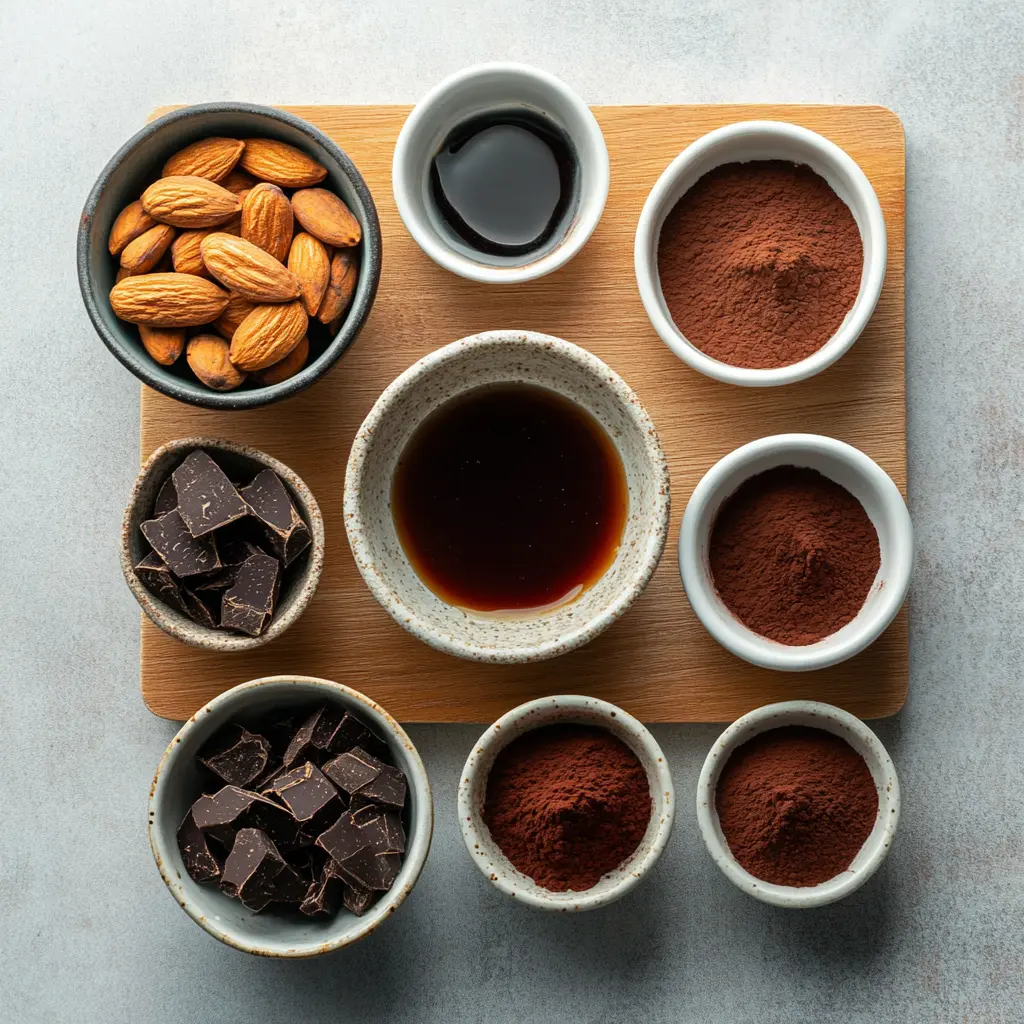 NO BAKE BROWNIE BITES centered hero view, clean and uncluttered