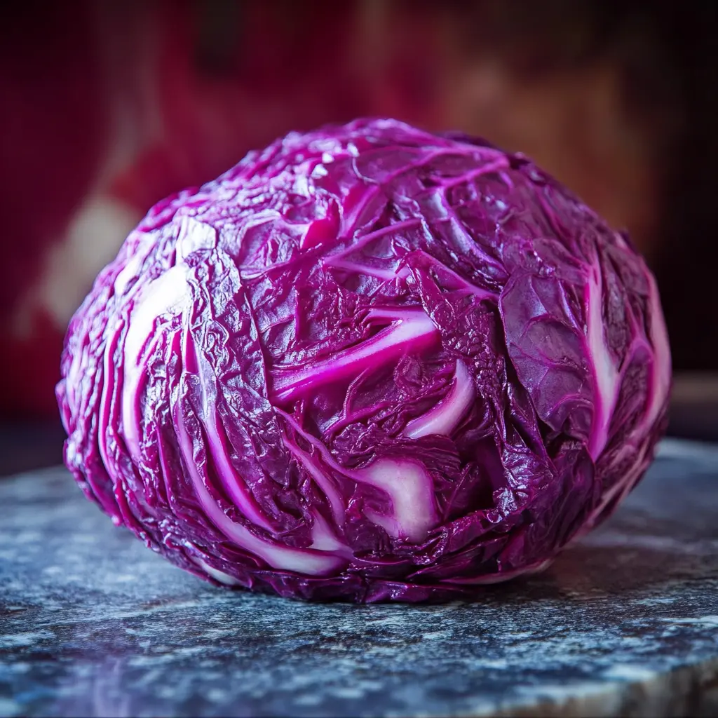 RED CABBAGE SAUERKRAUT centered hero view, clean and uncluttered