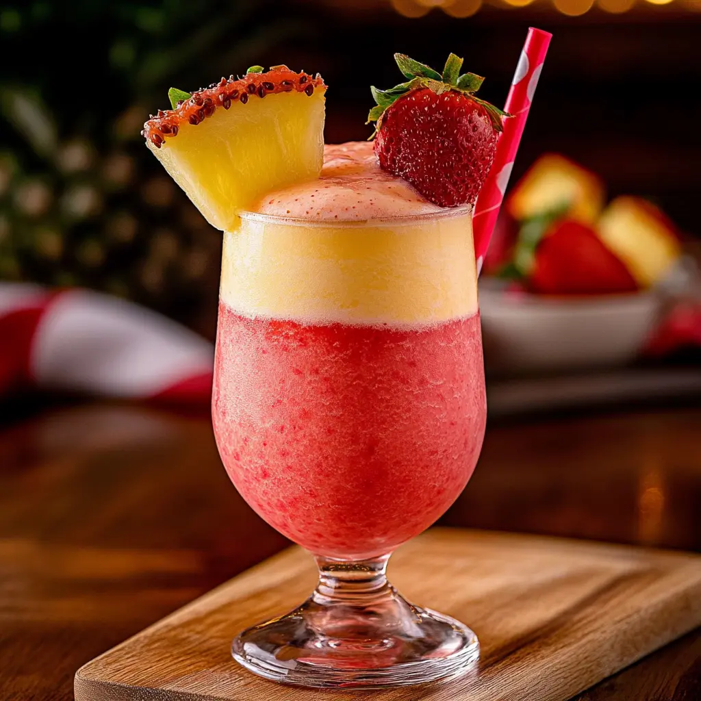 STRAWBERRY PINA COLADA centered hero view, clean and uncluttered