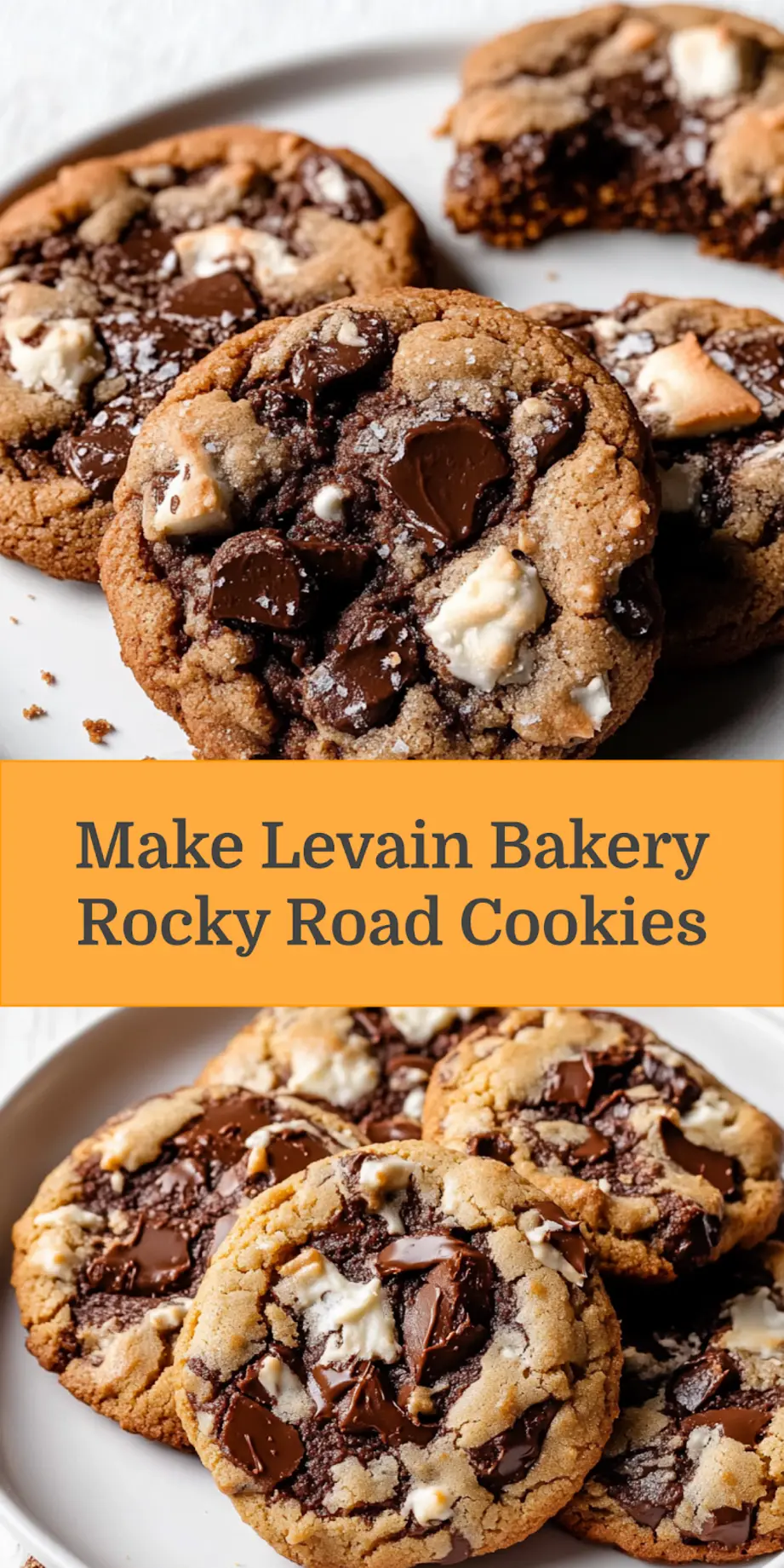 How to Make Irresistible Levain Bakery Rocky Road Cookies 4 A finished Levain Bakery Rocky Road Cookie, ready for serving or pinning, with a clean and uncluttered background.