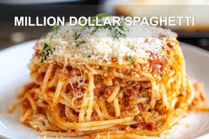 MILLION DOLLAR SPAGHETTI centered hero view, clean and uncluttered