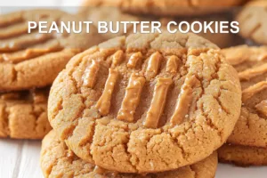 Peanut Butter Cookies: Quick Tips for Tantalizing Treats PEANUT BUTTER COOKIES centered hero view, clean and uncluttered