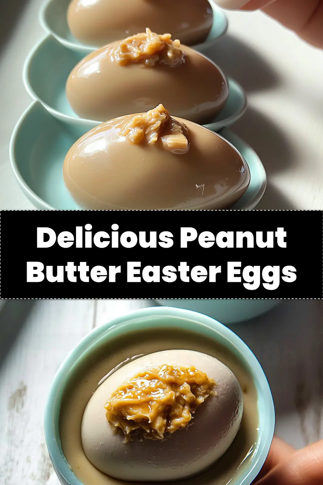 Peanut Butter Easter Eggs arranged on a serving platter, ready to be enjoyed.