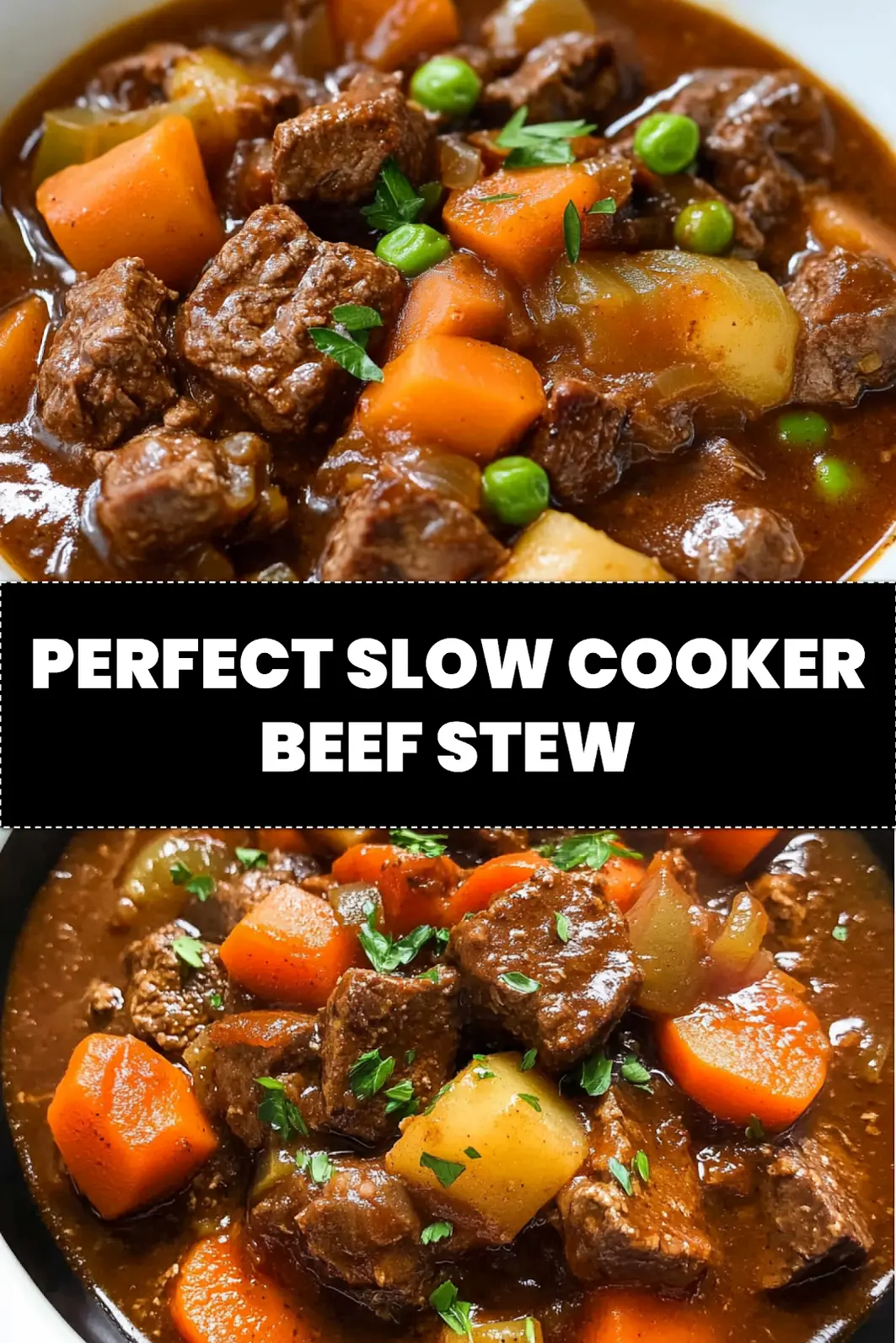 SLOW COOKER BEEF STEW centered hero view, clean and uncluttered_pin