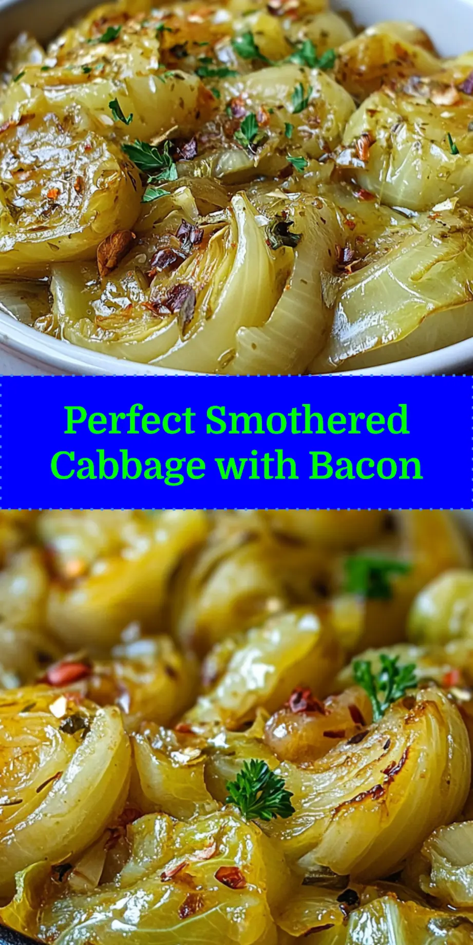 Smothered Cabbage centered hero view, clean and uncluttered_pin