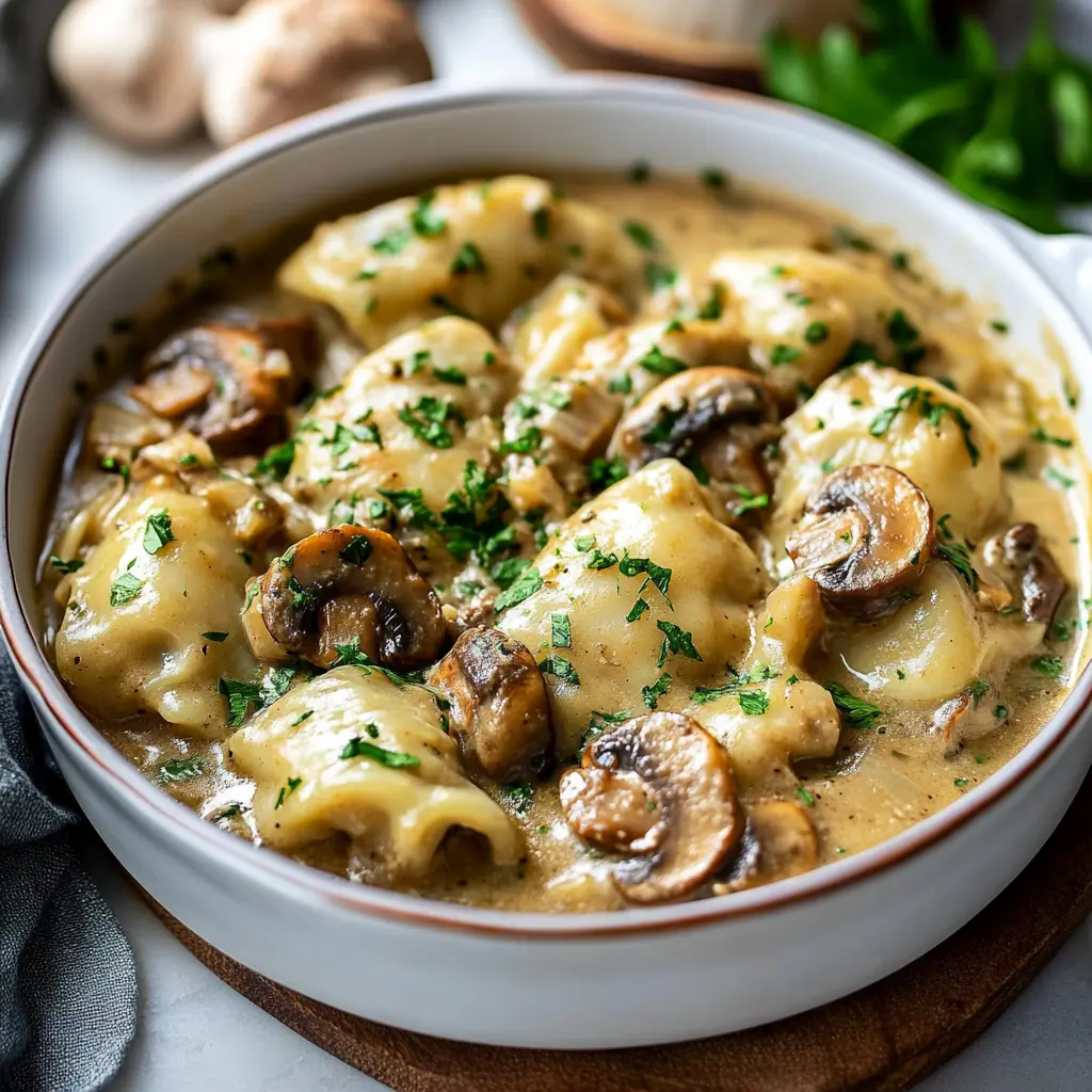 Golabki with Mushroom Sauce Recipe Easy Homemade Comfort 3 Golabki with mushroom sauce centered hero view, clean and uncluttered