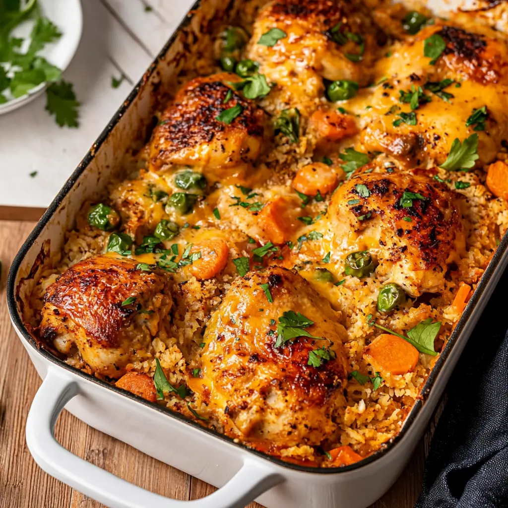 Ultimate Cowboy Butter Chicken Bake - Simple and Amazing 3 COWBOY BUTTER CHICKEN BAKE centered hero view, clean and uncluttered