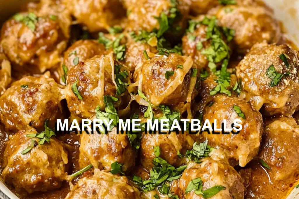 MARRY ME MEATBALLS centered hero view, clean and uncluttered