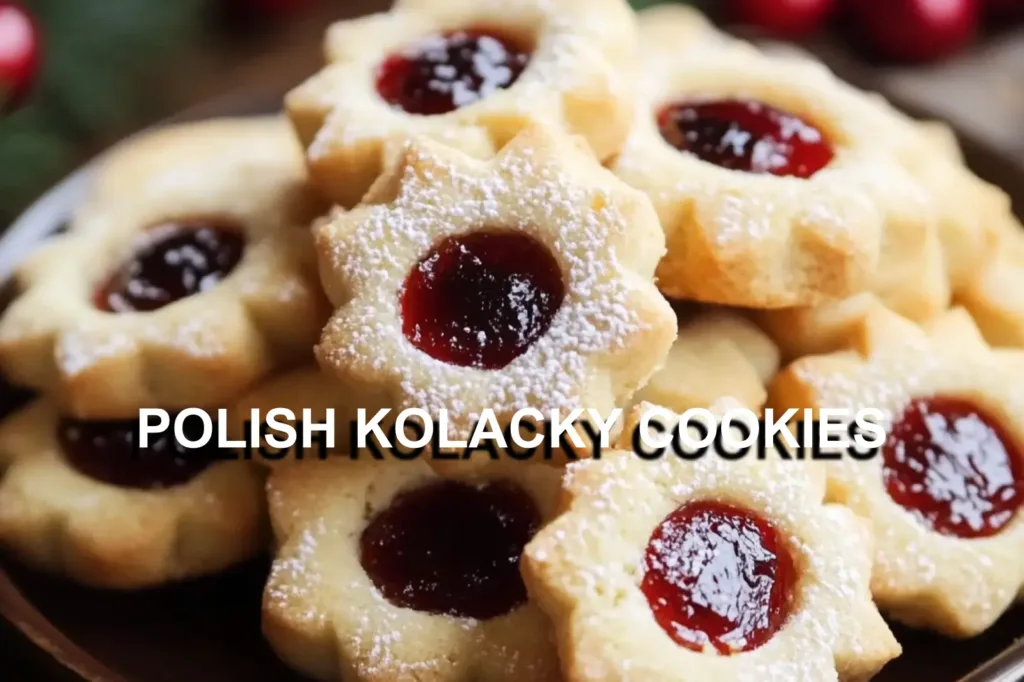 POLISH KOLACKY COOKIES centered hero view, clean and uncluttered
