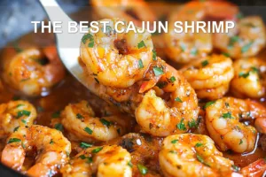 THE BEST CAJUN SHRIMP centered hero view, clean and uncluttered
