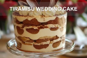 Tiramisu Wedding Cake: A Fresh Modern Trend TIRAMISU WEDDING CAKE centered hero view, clean and uncluttered