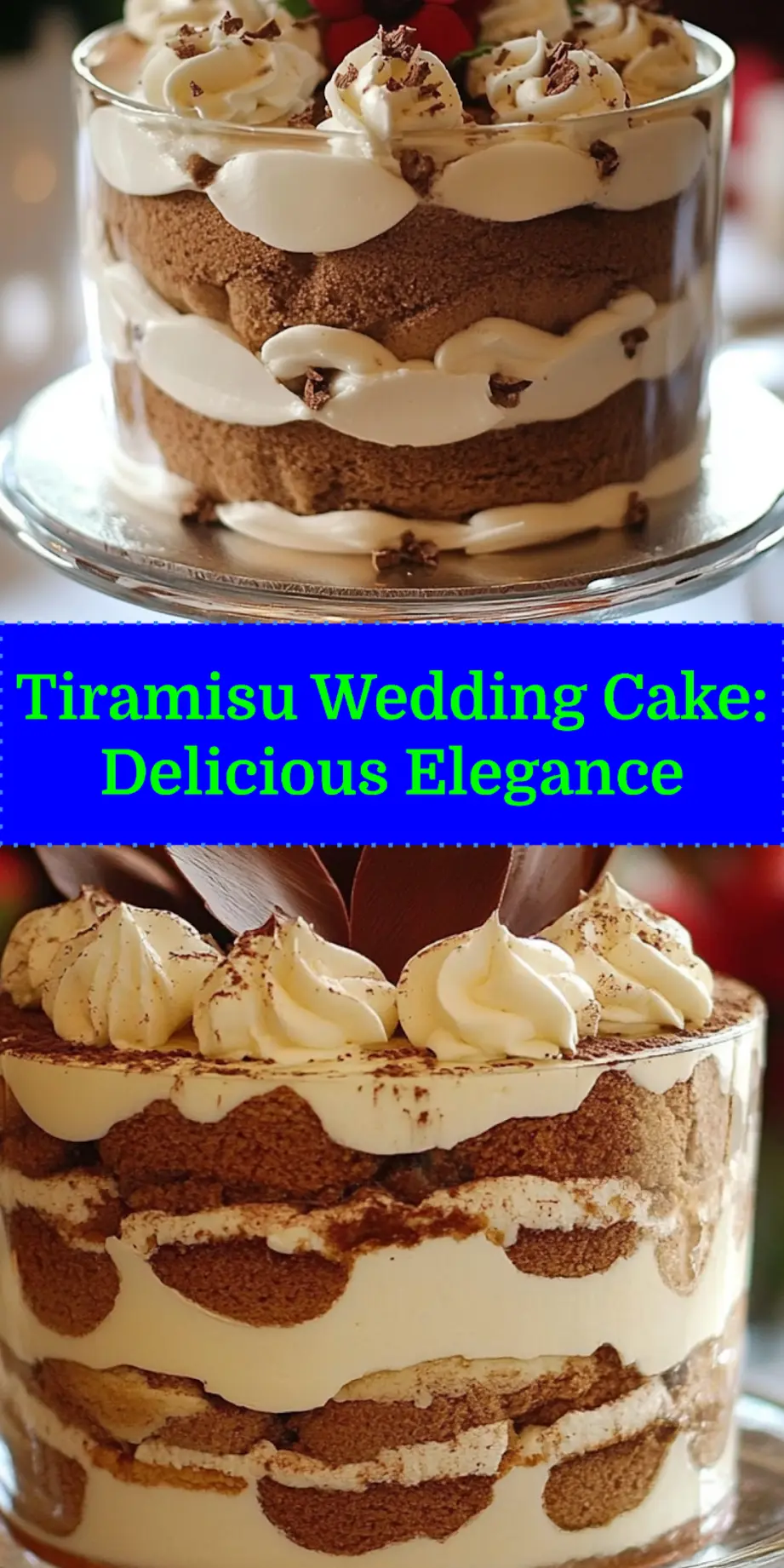 TIRAMISU WEDDING CAKE centered hero view, clean and uncluttered_pin