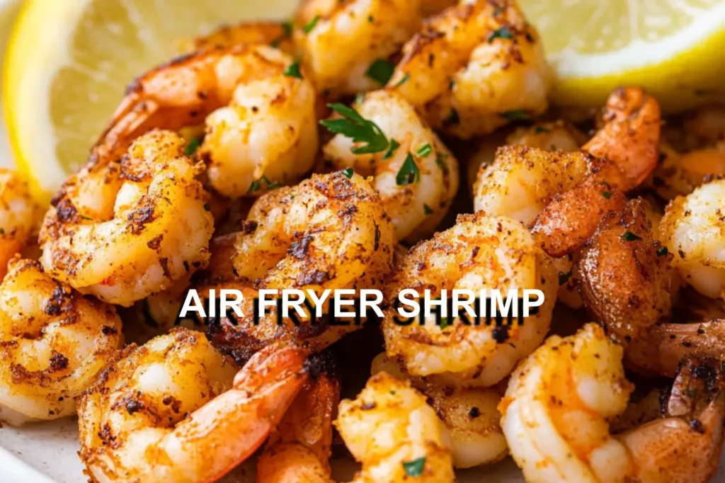 AIR FRYER SHRIMP centered hero view, clean and uncluttered