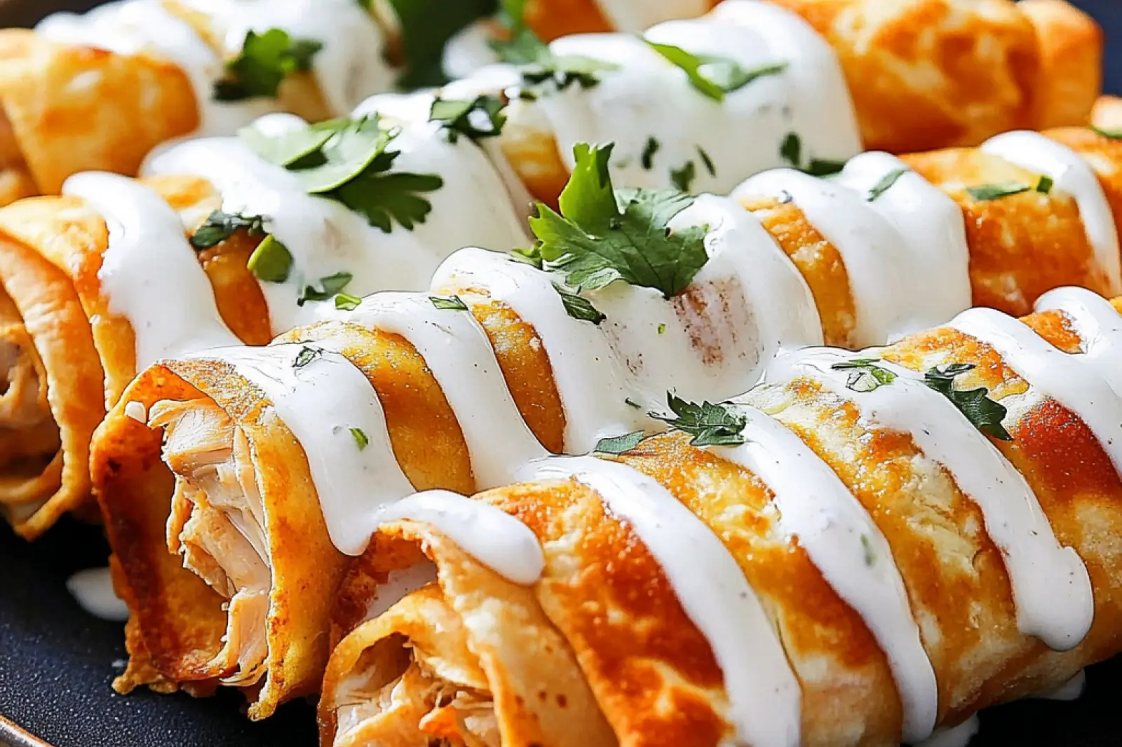 Baked Buffalo Chicken Taquitos Easy Weeknight Dinner